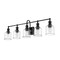 Z-Lite Bryant 5 Light Vanity, Matte Black And Clear Seedy 734-5V-MB - alternate 4